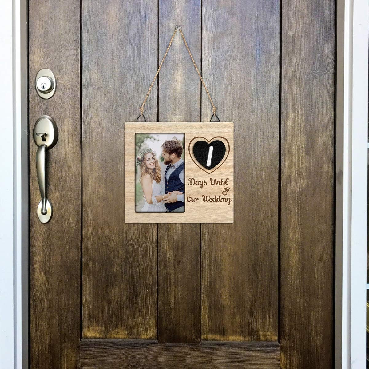 Wedding Countdown Photo Frame Personalized Countdown Calendar Engagement Gift Bridal Shower Gift for 6X4Inch Photo