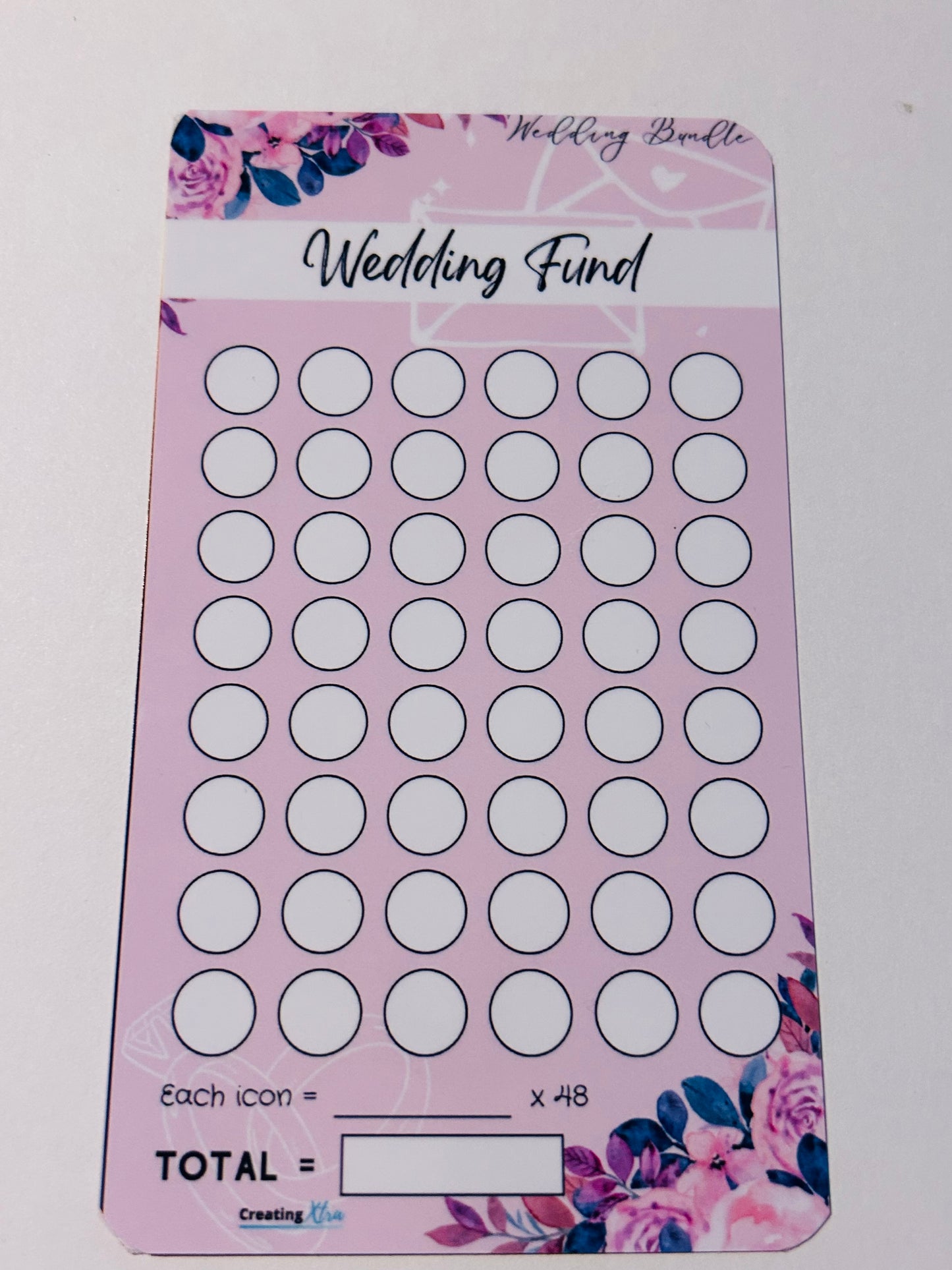 Wedding Fund I Savings Challenge Bride with The A Game