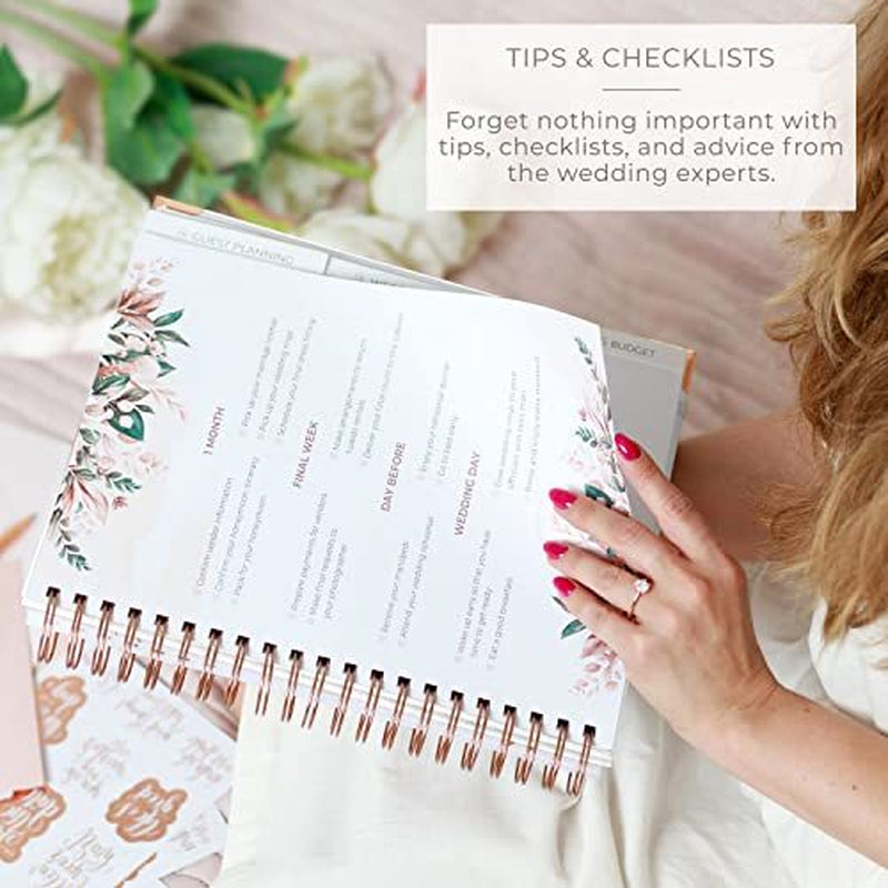 Wedding Planner – Wedding Book & Organizer for the Bride – 10″ X 11″ White