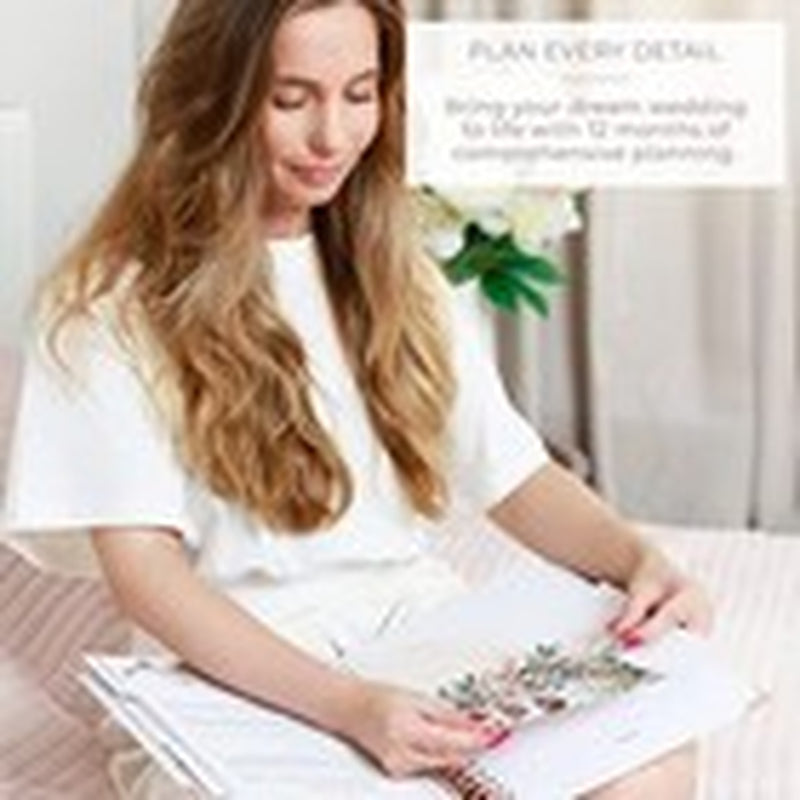 Wedding Planner – Wedding Book & Organizer for the Bride – 10″ X 11″ White