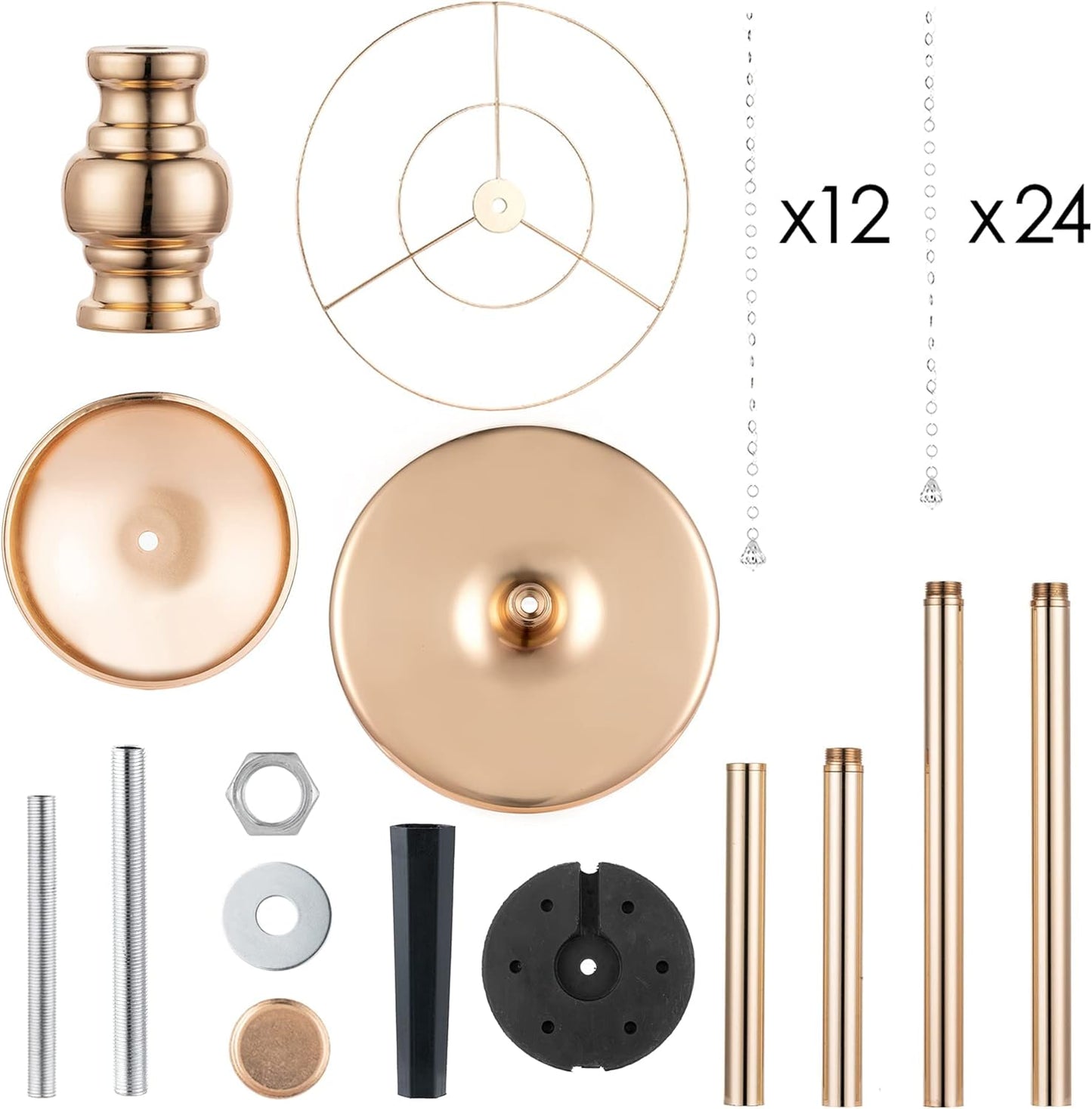 2 Pcs 47.2" Tall Large Gold Vases for Centerpieces Crystal Flower Stand for Wedding Centerpieces, Gold Flower Vase for Quinceanera Decorations Flower Centerpieces for Wedding Aisle Decorations Stands