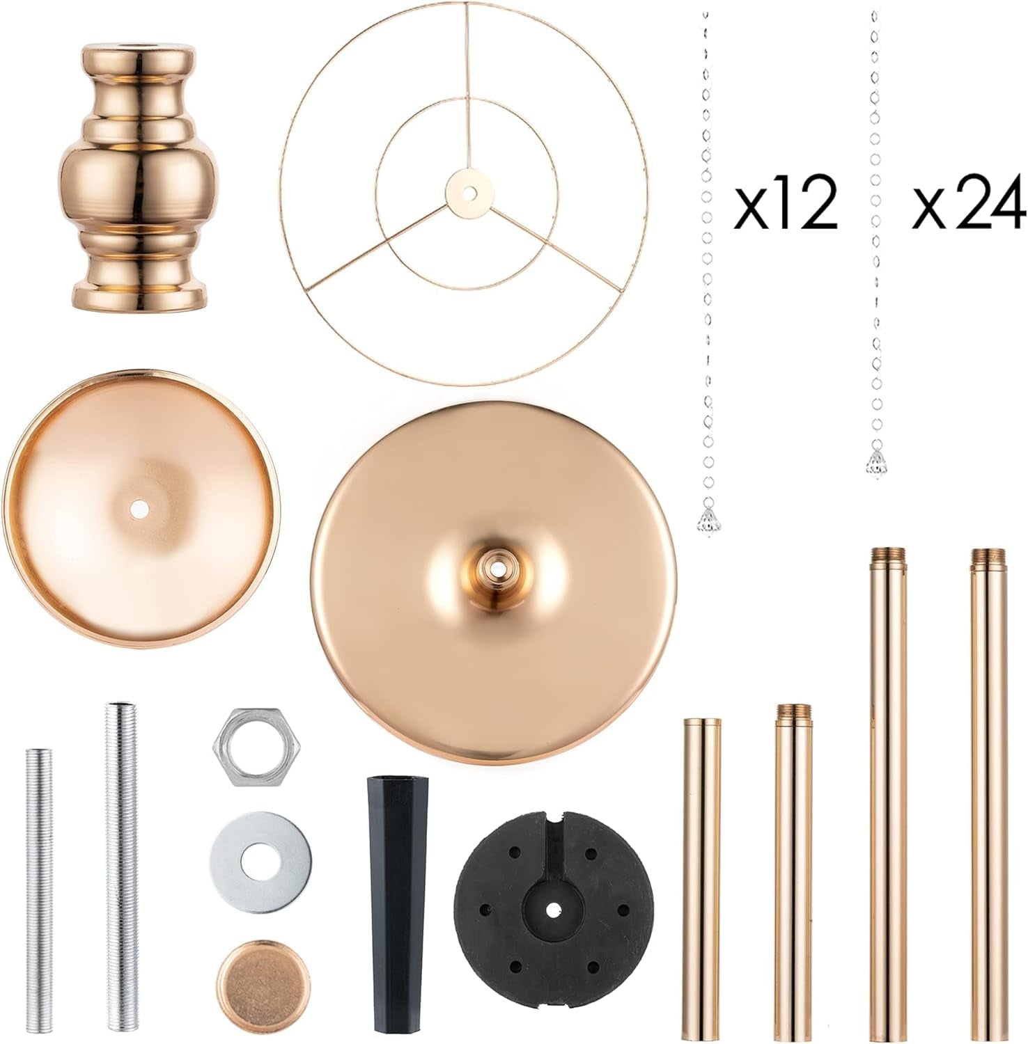 2 Pcs 47.2" Tall Large Gold Vases for Centerpieces Crystal Flower Stand for Wedding Centerpieces, Gold Flower Vase for Quinceanera Decorations Flower Centerpieces for Wedding Aisle Decorations Stands