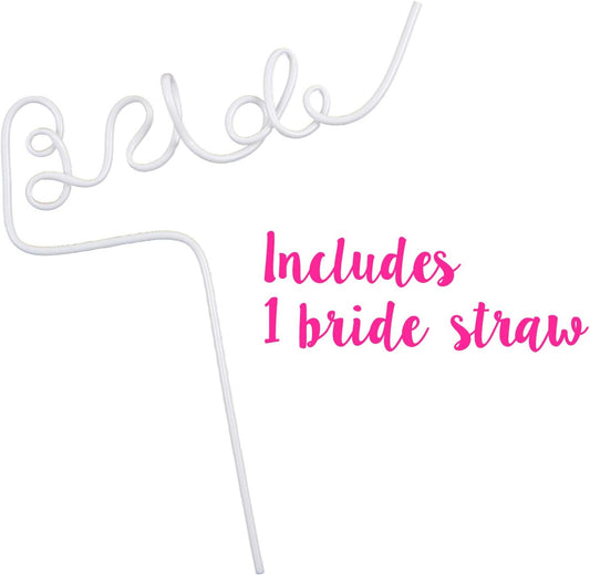 Bachelorette Straws for Bachelorette Party [7 Pack], Bride Straws Bachelorette, Bachelorette Party Favors, Bridal Party Favors, Bachelorette Party Decorations, Bachelorette Pool Party Decorations