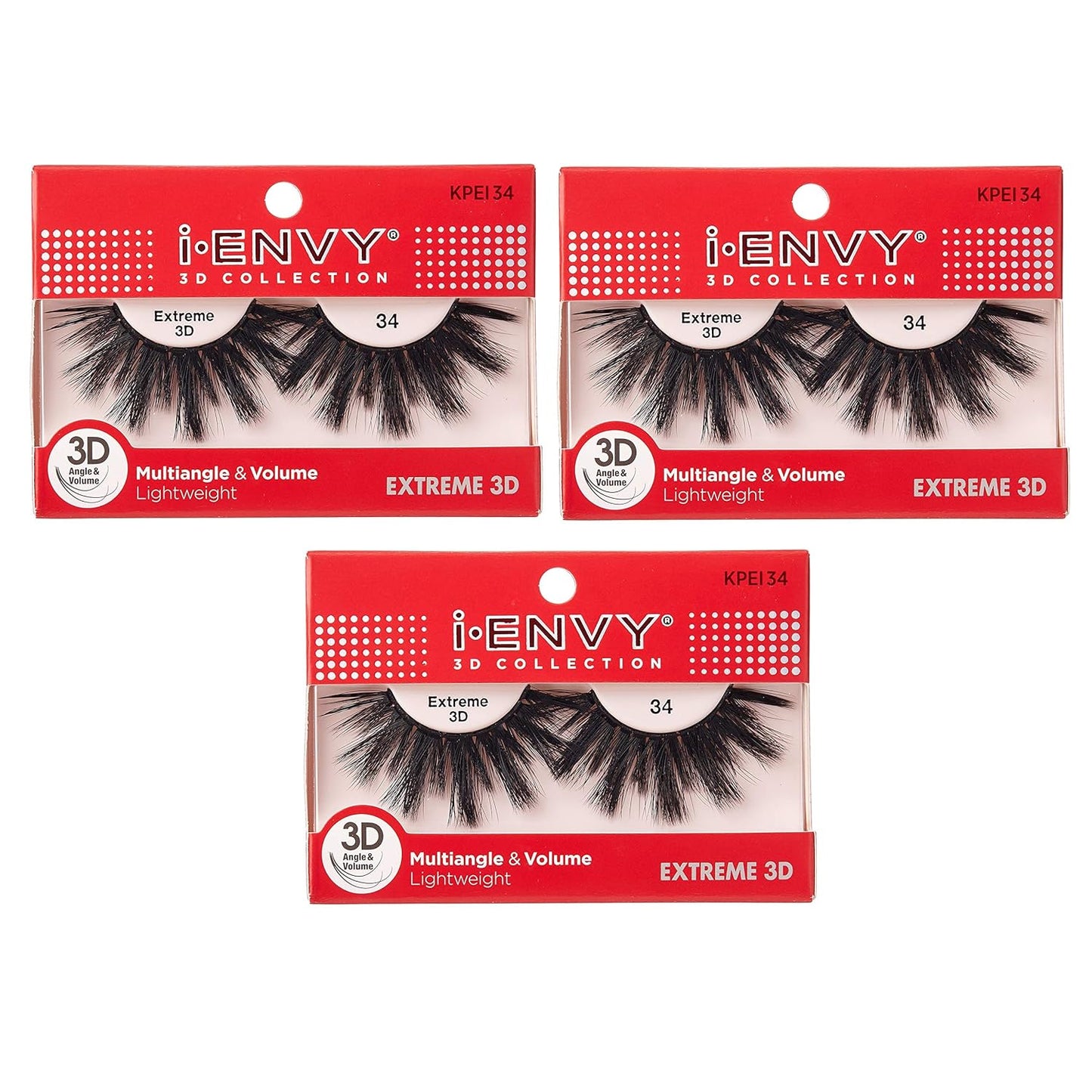I-Envy 3D Glam Collection Multi-Angle & Volume (6 PACK, KPEI06)