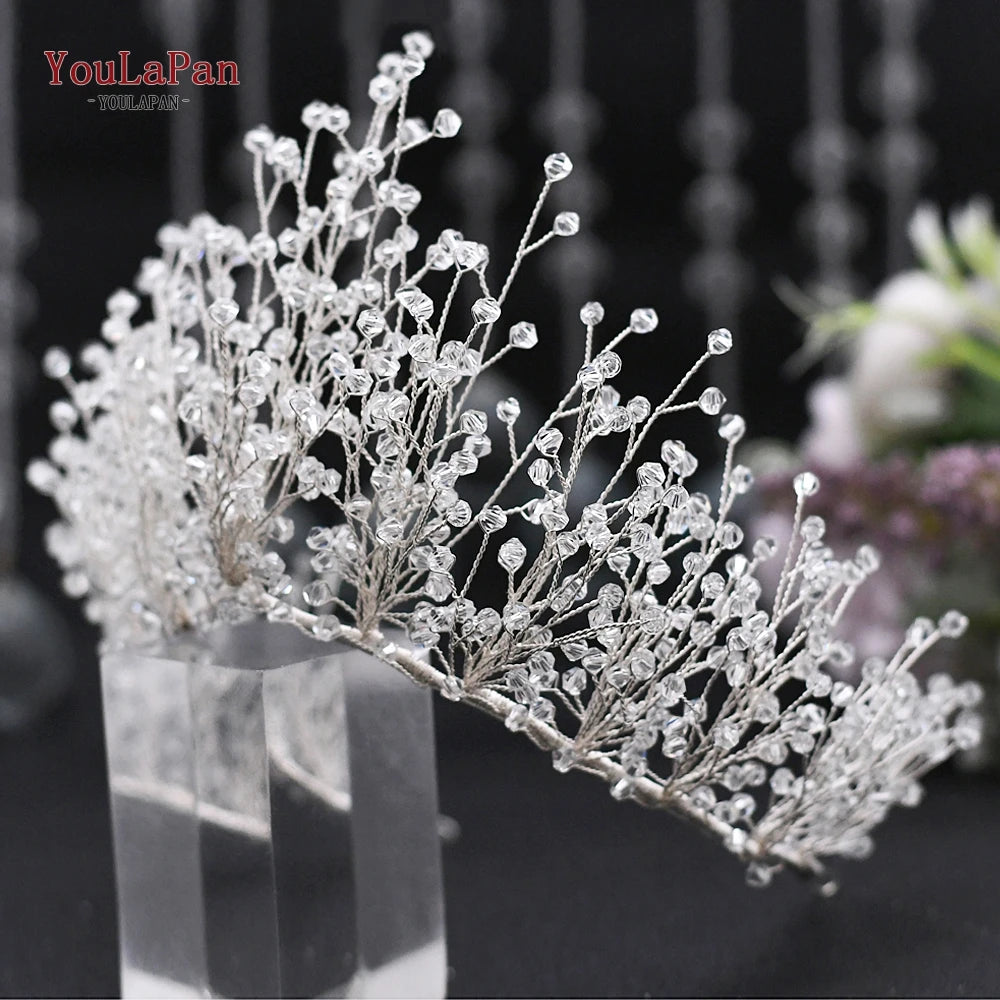 HP193 Bride Crown Bridal Tiara Wedding Hair Crown Bride Crown Bridal Wedding Hair Jewelry Princess Diadem Accessories