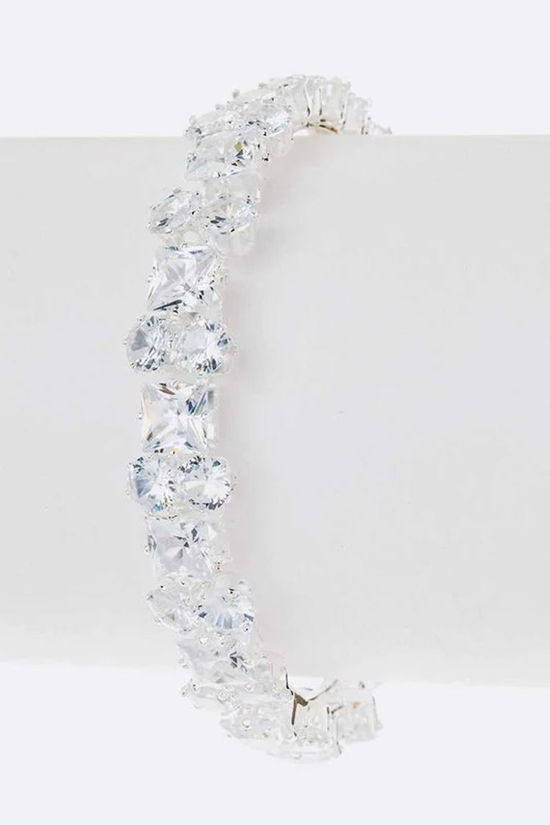 CZ Bridal Open Bracelet