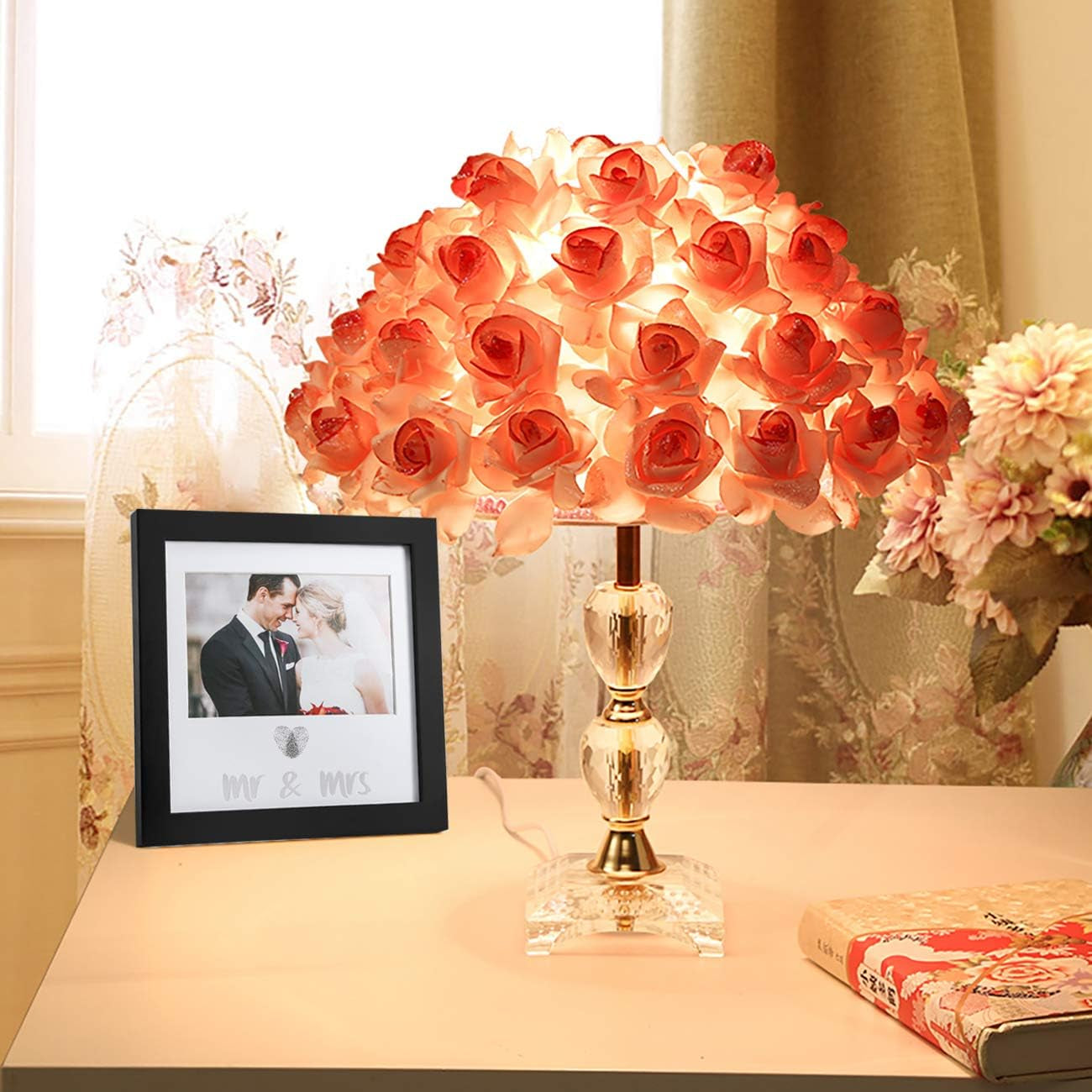 Heart Thumbprint Keepsake Frame and Ink Kit,Wedding Picture Frame Wedding Registry Idea Shower Gift for Bride Newlywed (Black Frame, Silver Text)