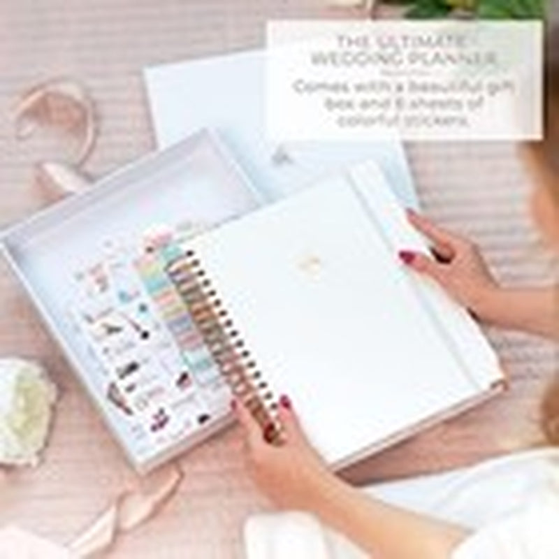 Wedding Planner – Wedding Book & Organizer for the Bride – 10″ X 11″ White
