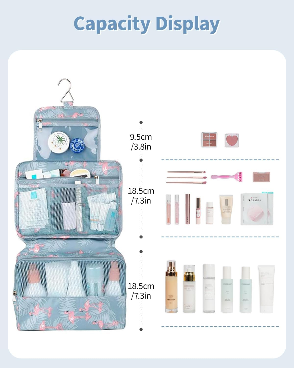 Small Hanging Travel Toiletry Bag for Women, Travel Bag for Toiletries, Makeup Bag Organizer Cosmetic Bags Make up Bags for Girls
