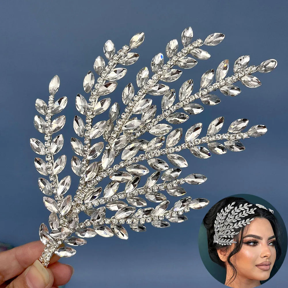 DZ061 Fashion Bride Headpiece Zircon Wedding Comb with Cubic Luxury Barrettes Hairband Wedding Hair Accessories Bridal Crowns