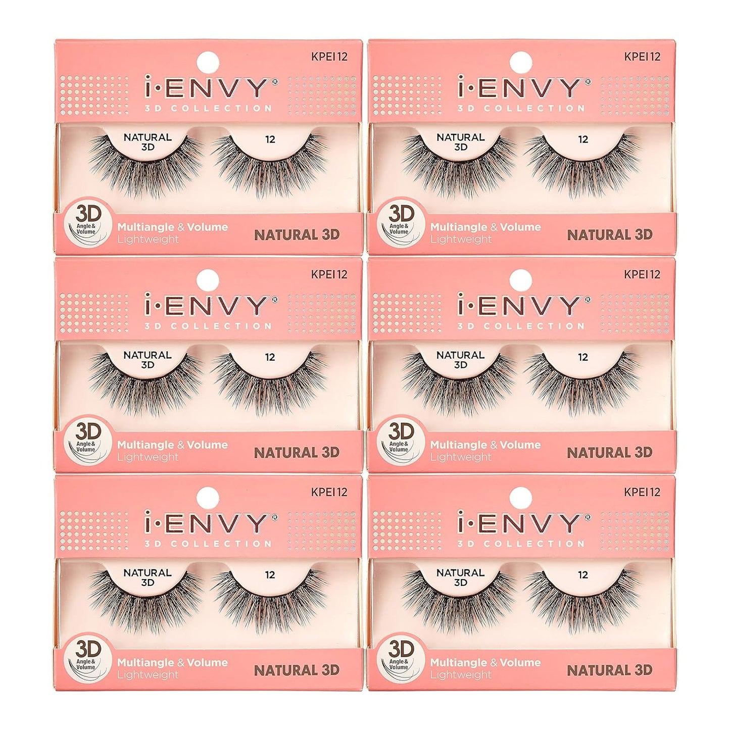 I-Envy 3D Glam Collection Multi-Angle & Volume (6 PACK, KPEI06)