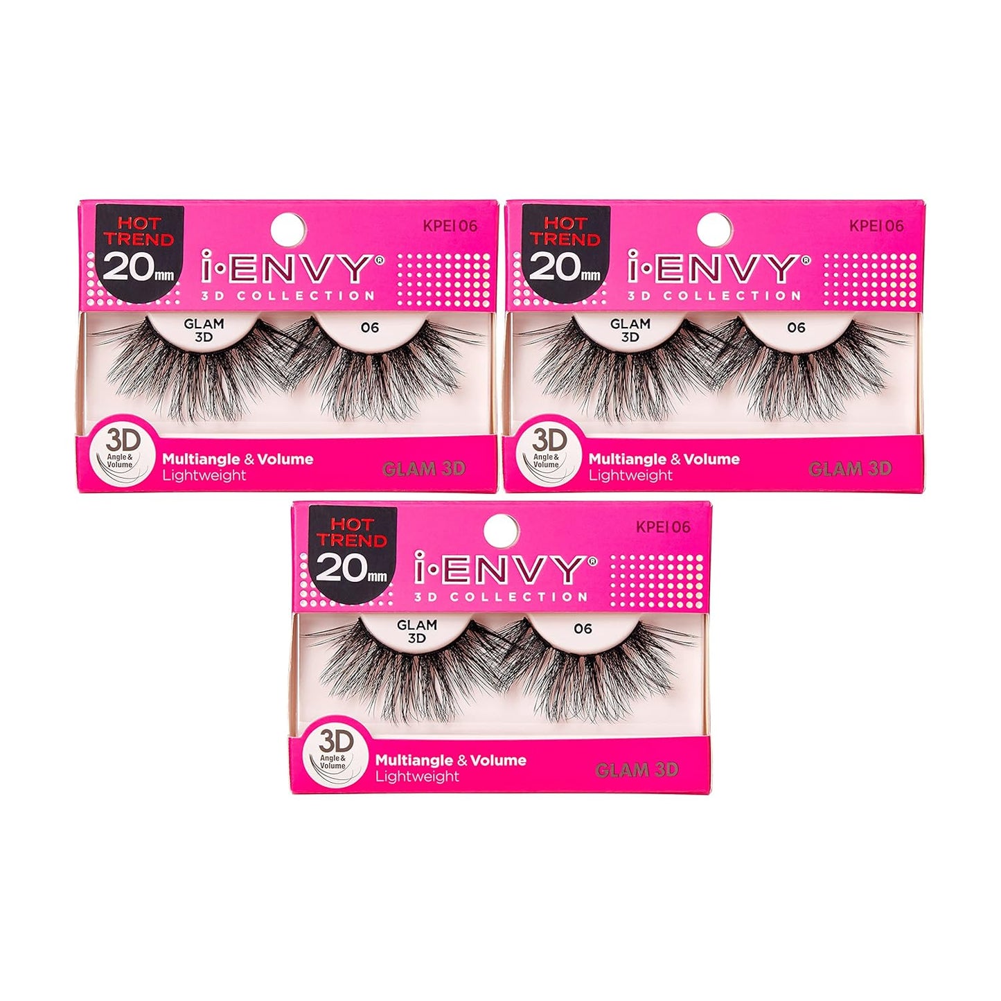 I-Envy 3D Glam Collection Multi-Angle & Volume (6 PACK, KPEI06)