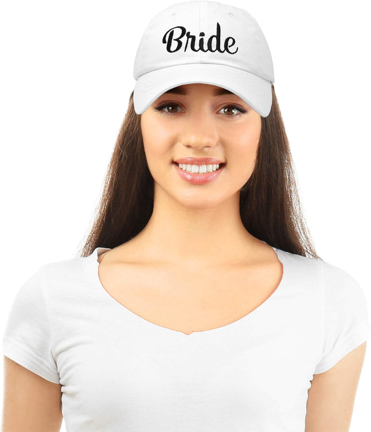 Bride Groom Dad Hats Baseball Caps Newlywed Wedding Party Gift in White