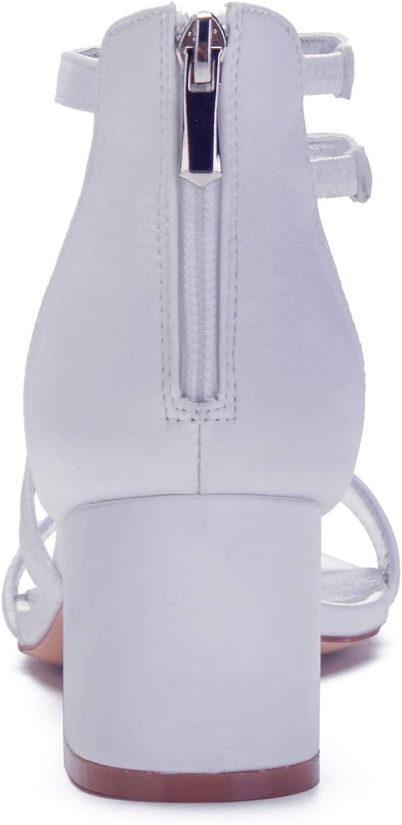 Women'S Low Block Heel Sandals Chunky Ankle Strap Crystal Wedding Dress Shoes Low Heel Comfortable Pump Sandals