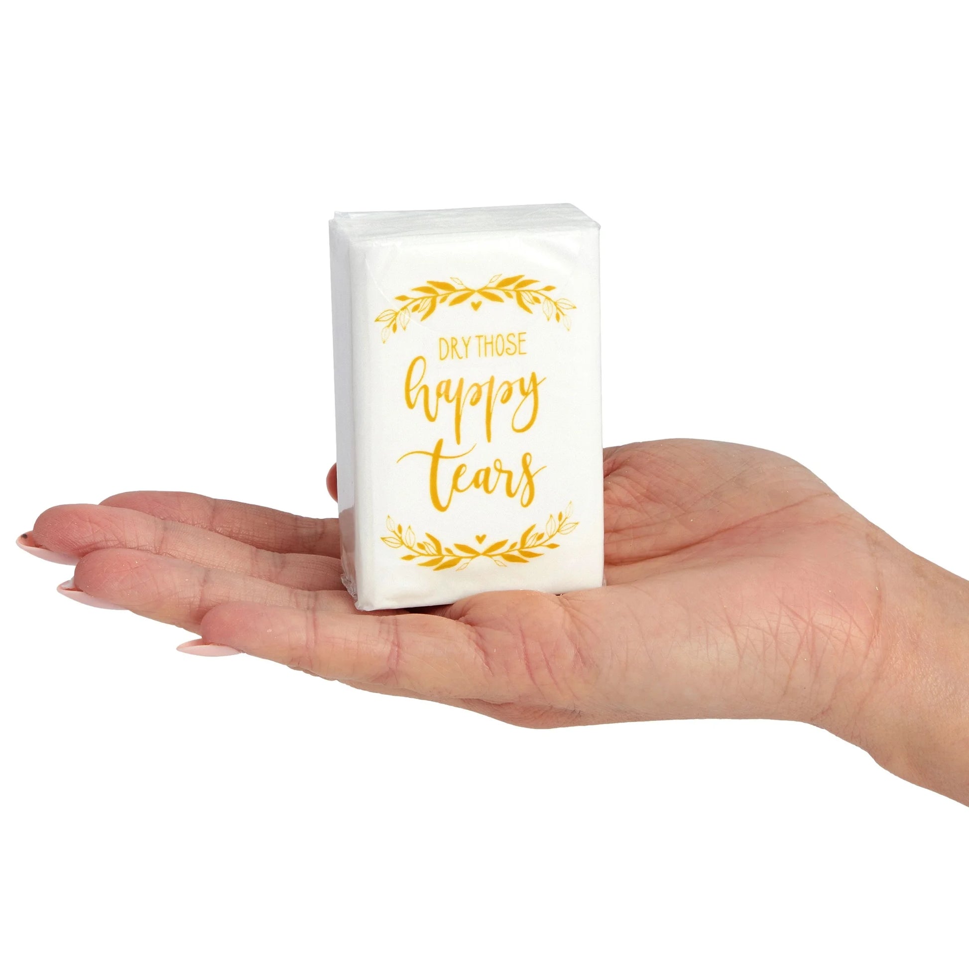 60-Pack Wedding Facial Tissue Souvenirs for Guests - Welcome Bag Party Favors and Bulk Pocket-Size Travel Packs