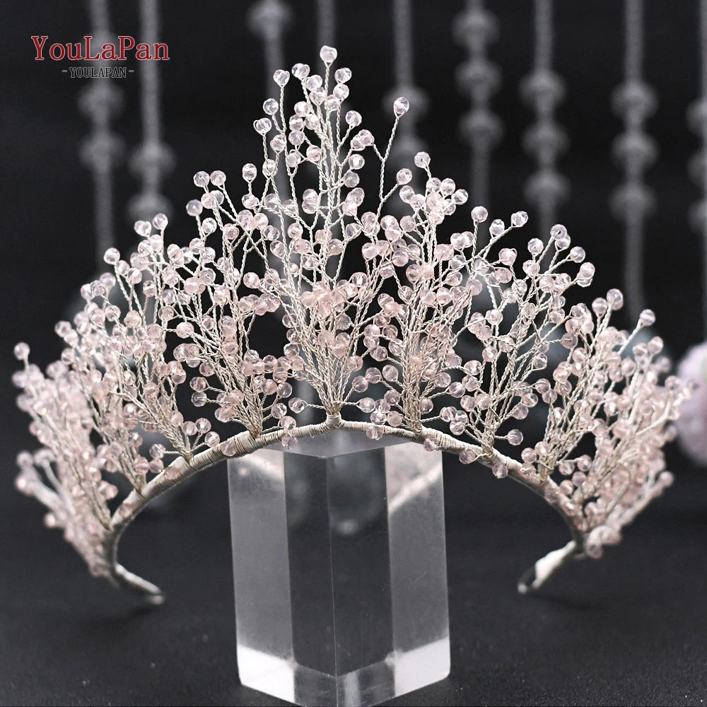HP193 Bride Crown Bridal Tiara Wedding Hair Crown Bride Crown Bridal Wedding Hair Jewelry Princess Diadem Accessories
