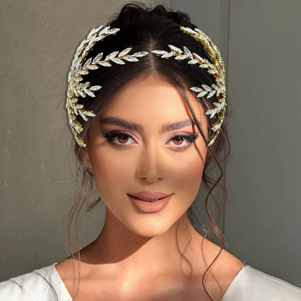 DZ061 Fashion Bride Headpiece Zircon Wedding Comb with Cubic Luxury Barrettes Hairband Wedding Hair Accessories Bridal Crowns