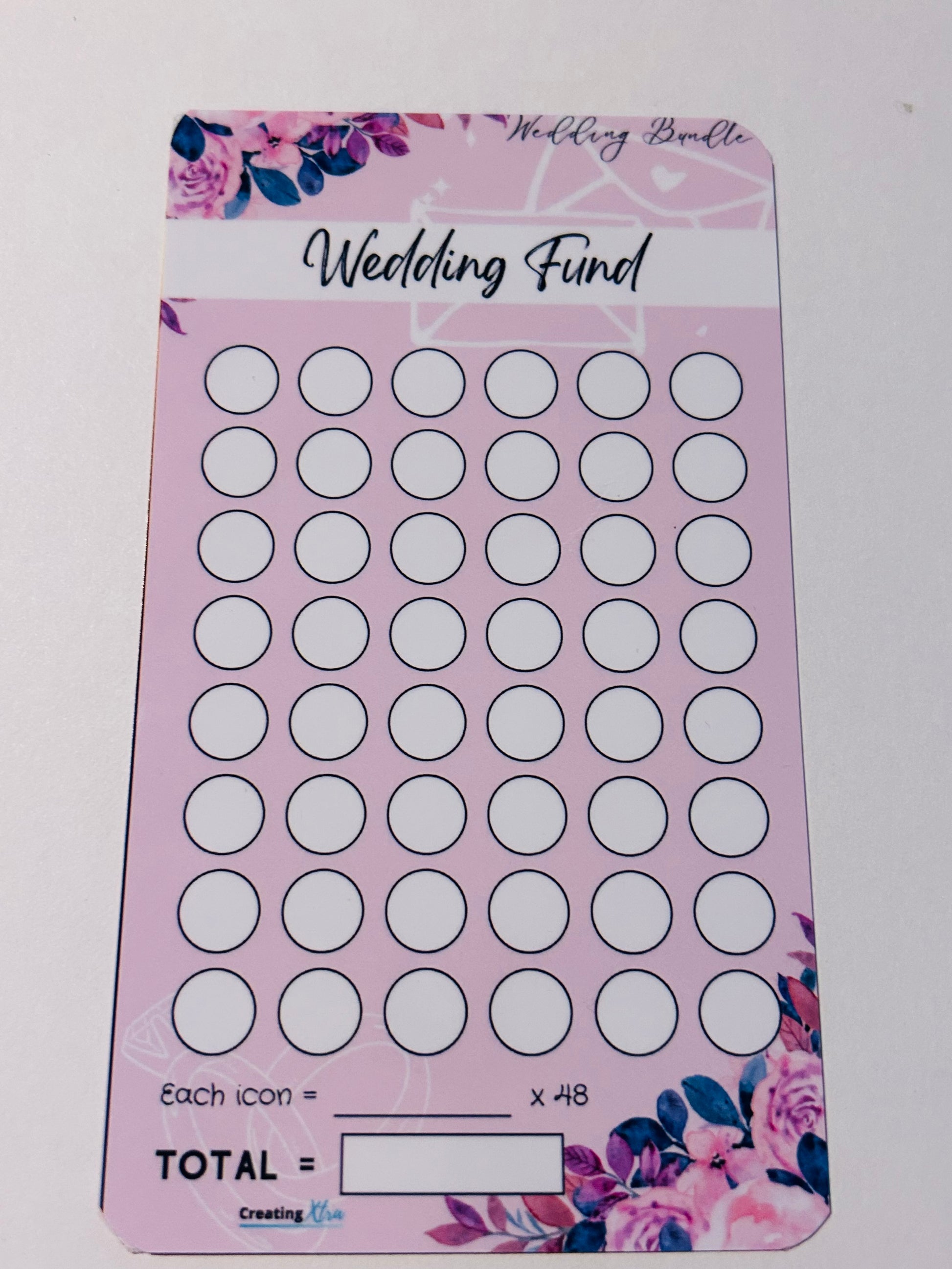 Wedding Fund I Savings Challenge Bride with The A Game