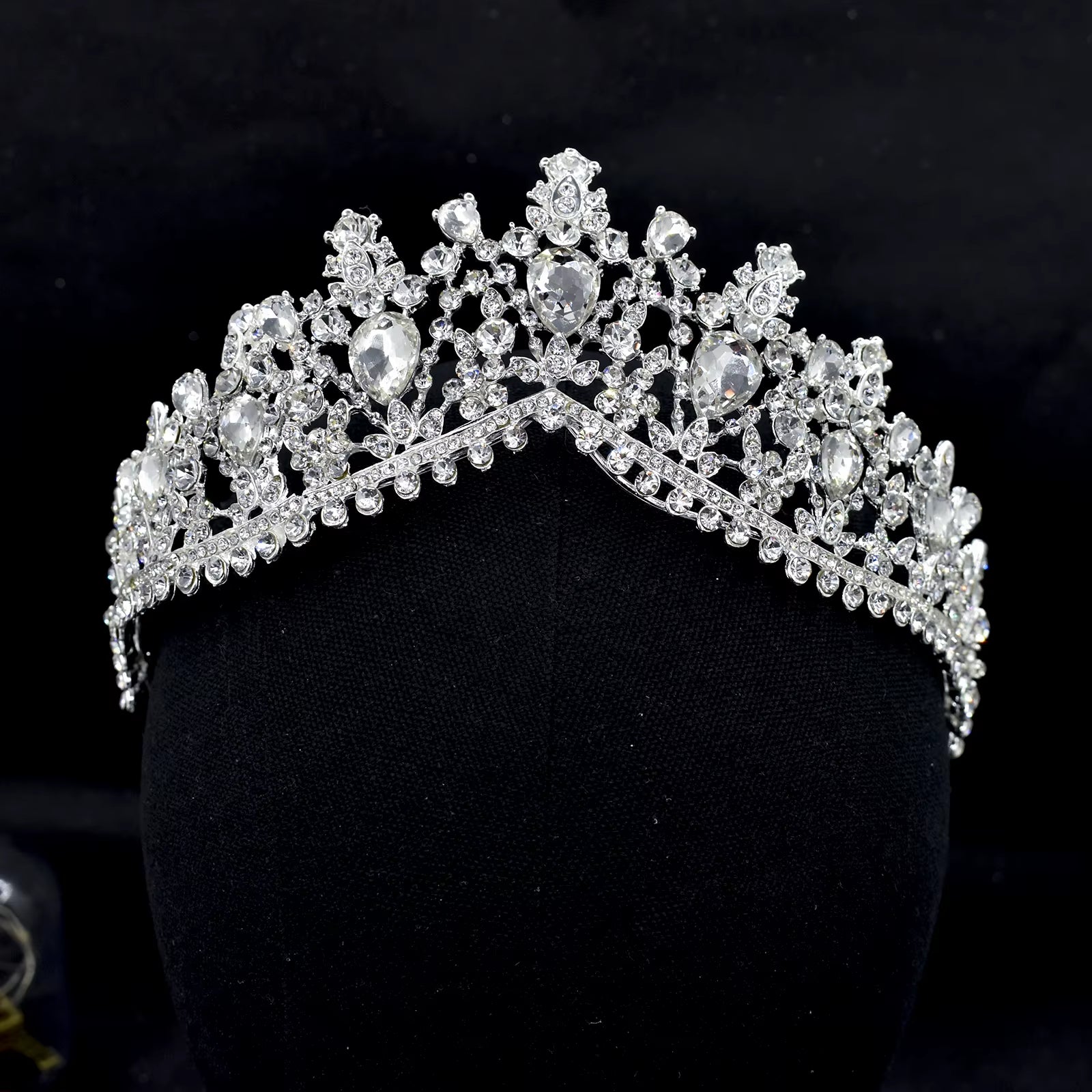 A67 Luxury Zircon Crown Bride Headwear Crystal Women Tiaras Rhinestone Wedding Headpiece Birthday Headband Pageant Hair Jewelry