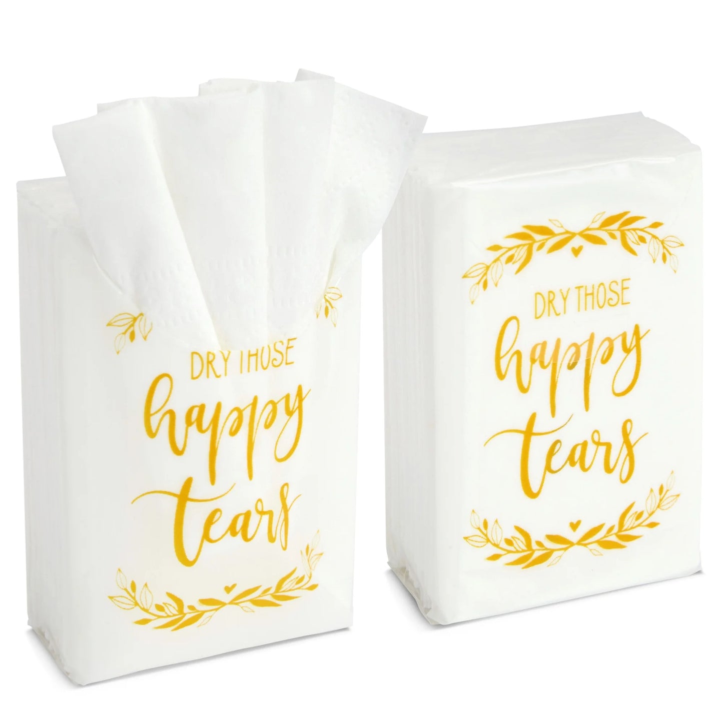 60-Pack Wedding Facial Tissue Souvenirs for Guests - Welcome Bag Party Favors and Bulk Pocket-Size Travel Packs