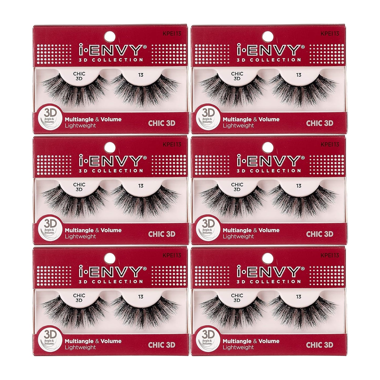 I-Envy 3D Glam Collection Multi-Angle & Volume (6 PACK, KPEI06)
