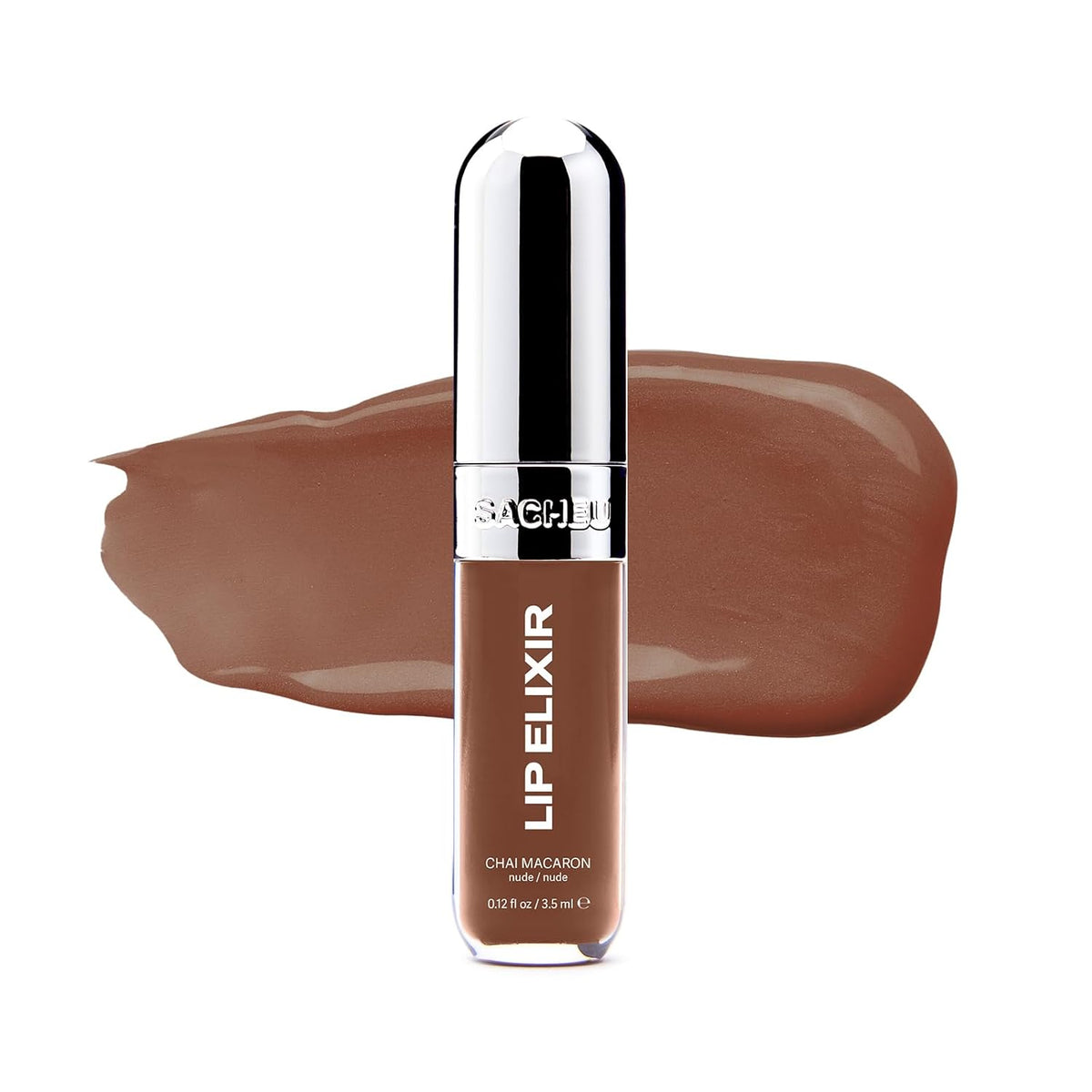 Lip Elixir Nourishing and Hydrating Lipgloss — Moisturizing Plumping Lip Gloss Enriched with Collagen, Non-Sticky Lip Color Smooth High-Shine Finish, Vegan & Cruelty-Free, Bunny Tongue (Pink)