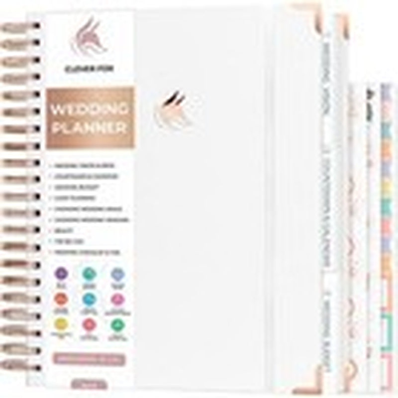 Wedding Planner – Wedding Book & Organizer for the Bride – 10″ X 11″ White