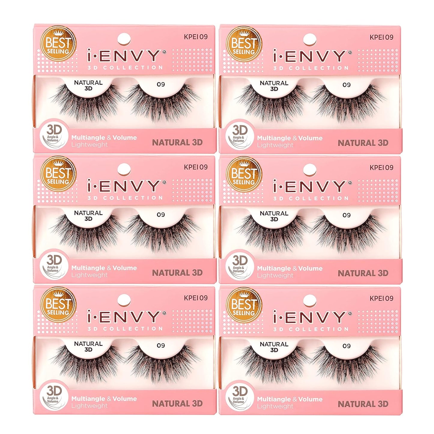 I-Envy 3D Glam Collection Multi-Angle & Volume (6 PACK, KPEI06)