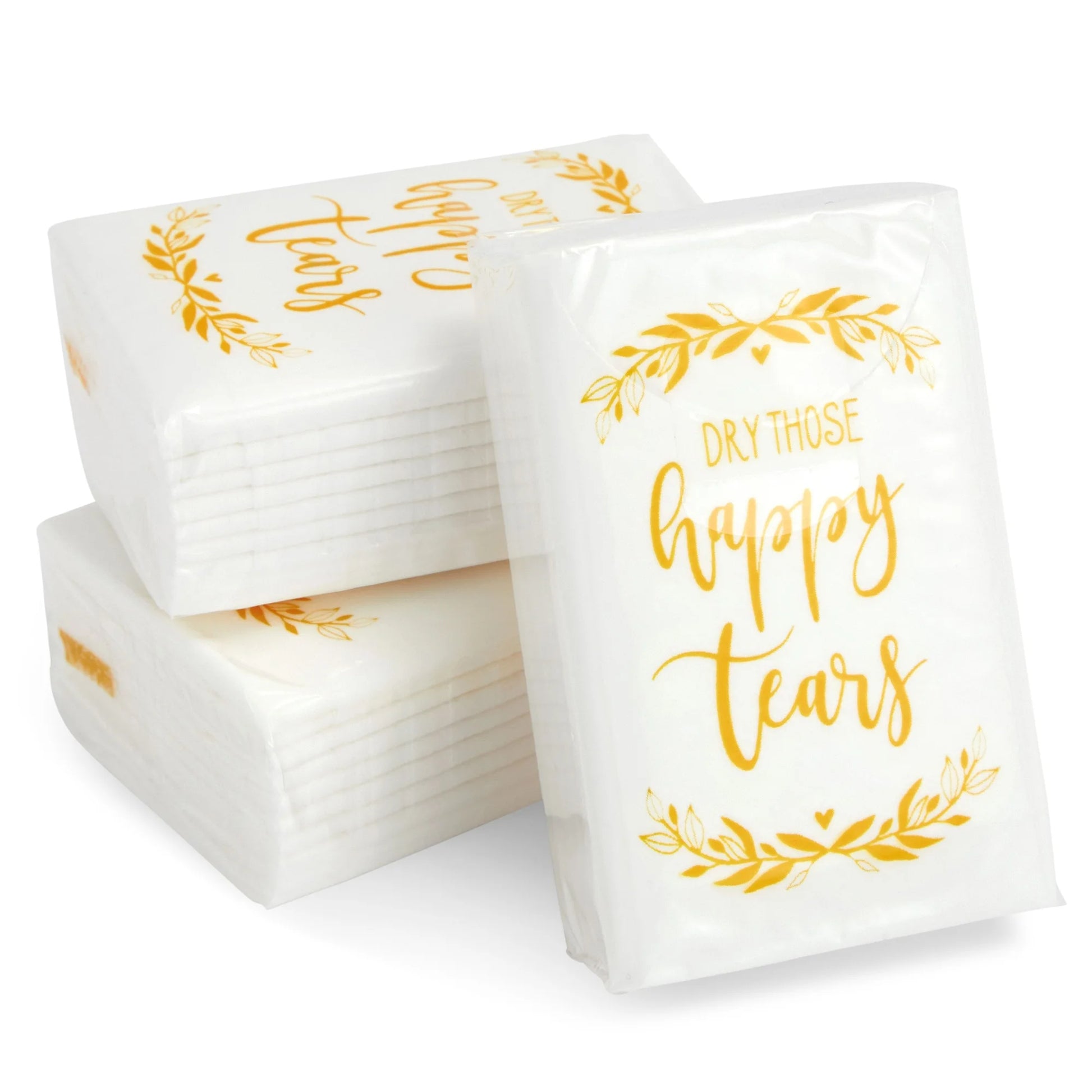 60-Pack Wedding Facial Tissue Souvenirs for Guests - Welcome Bag Party Favors and Bulk Pocket-Size Travel Packs