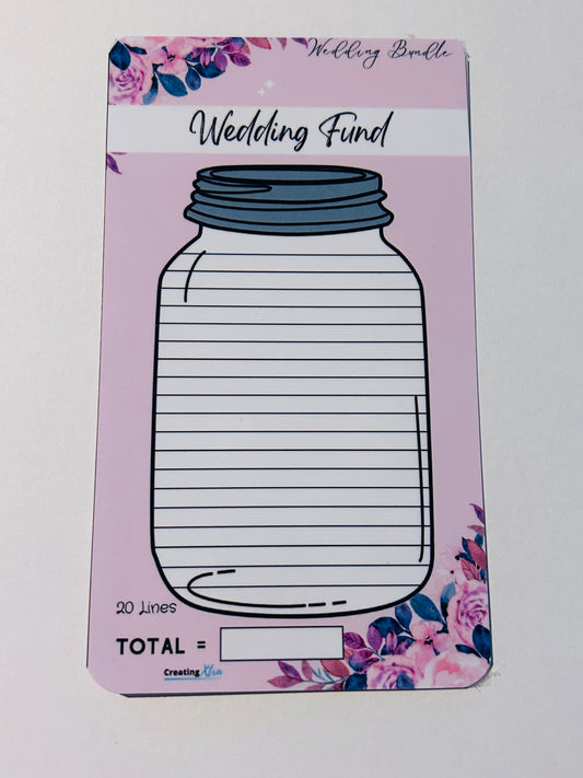 Wedding Fund II Savings Challenge Bride with The A Game