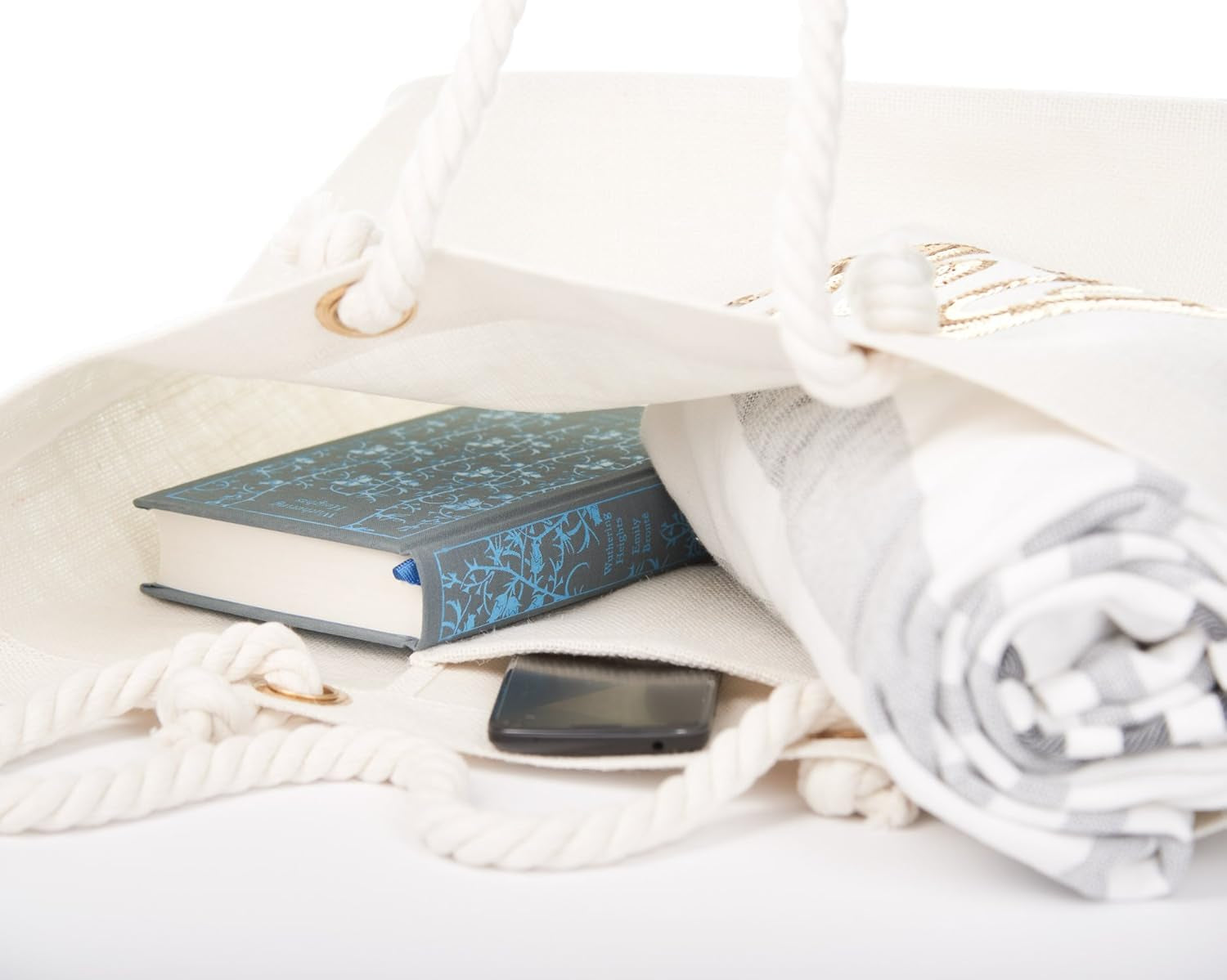 Bride Tote Bag, Jute Silver Sequin Interior Pocket, Wedding Party Honeymoon Gifts for Her