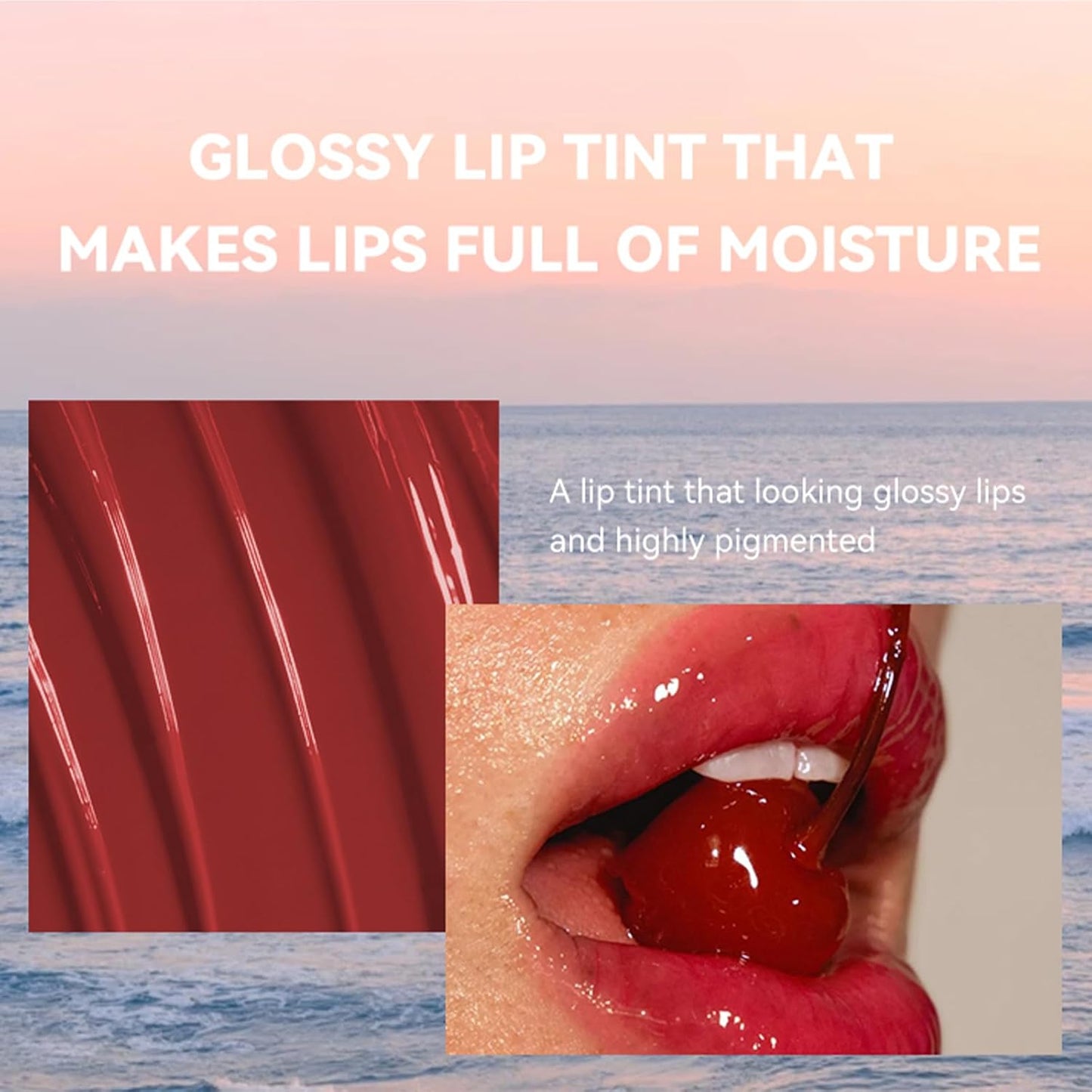 Glossy Lip Gloss Lip Stain Long Lasting Moisturizing Non-Stick Cup Lip Gloss, Shiny Glossy, High-Shine Lip Gloss Hydrating Glow Lip Gloss Smooth Moisturize Lip Glaze Vegan Tinted Lipstick Makeup(05#)