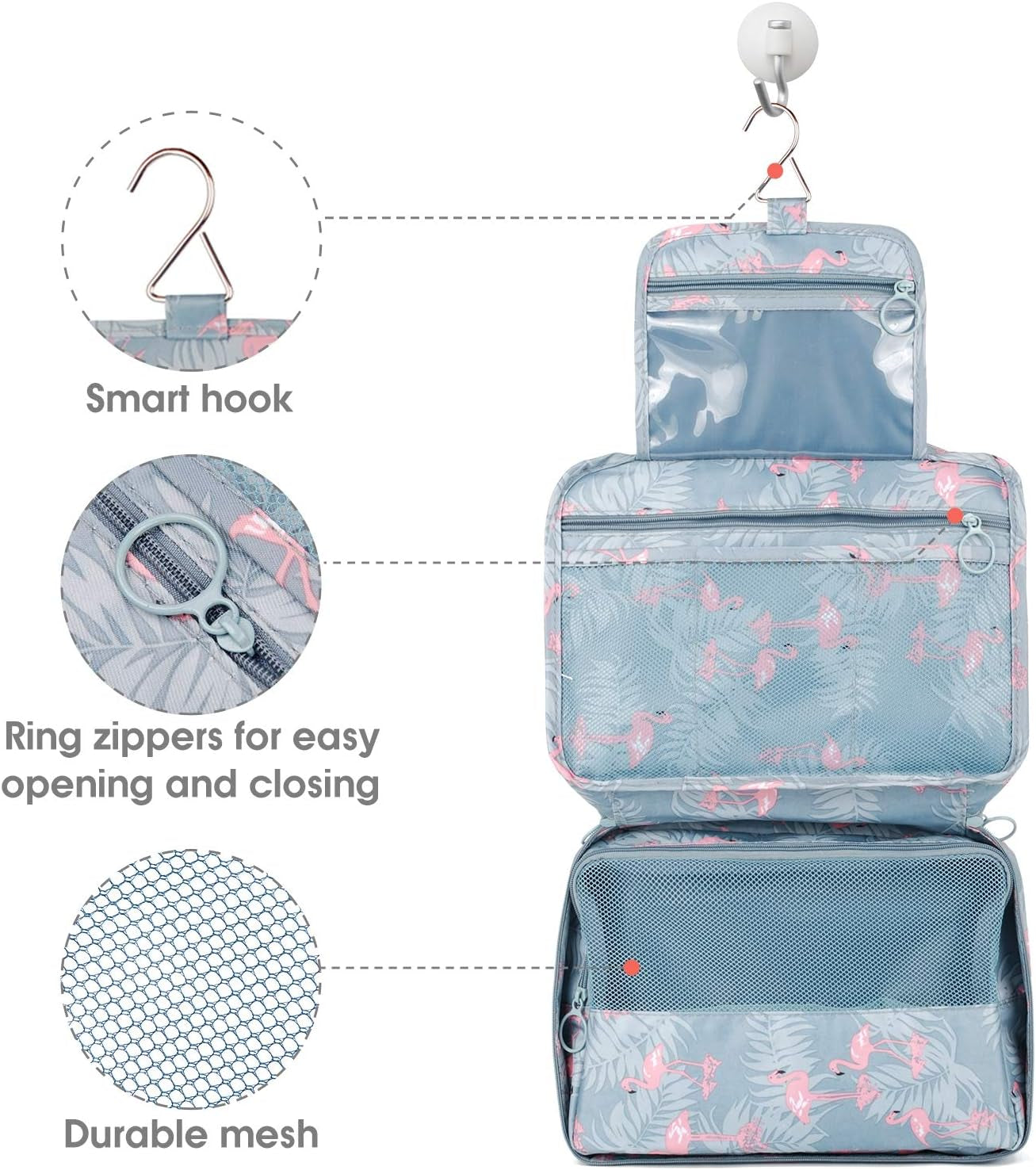 Small Hanging Travel Toiletry Bag for Women, Travel Bag for Toiletries, Makeup Bag Organizer Cosmetic Bags Make up Bags for Girls