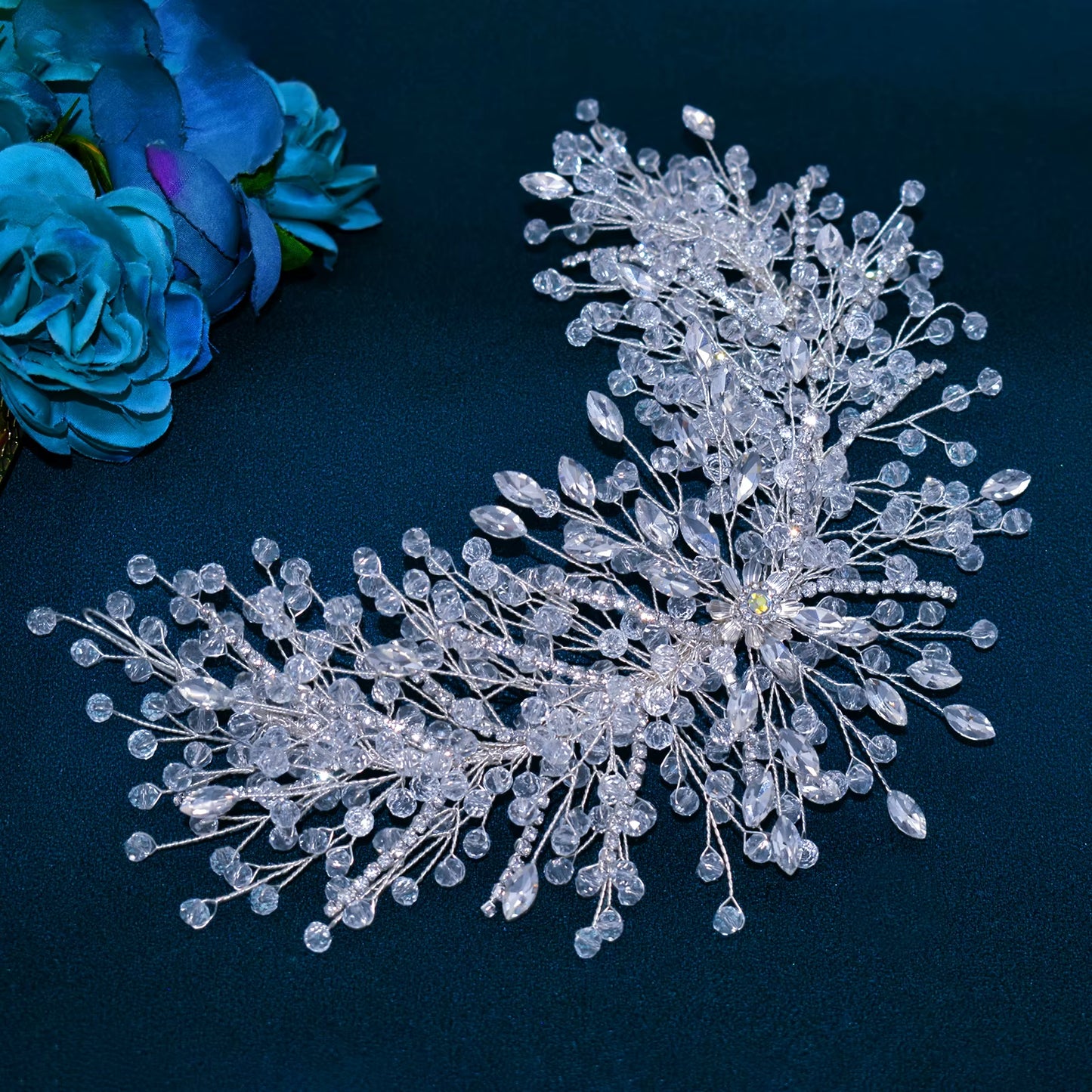 A315 Crystal Bridal Headdress Design Headpiece for Women Tiaras Wedding Headbands Pageant Prom Wedding Hair Jewelry Queen Crown