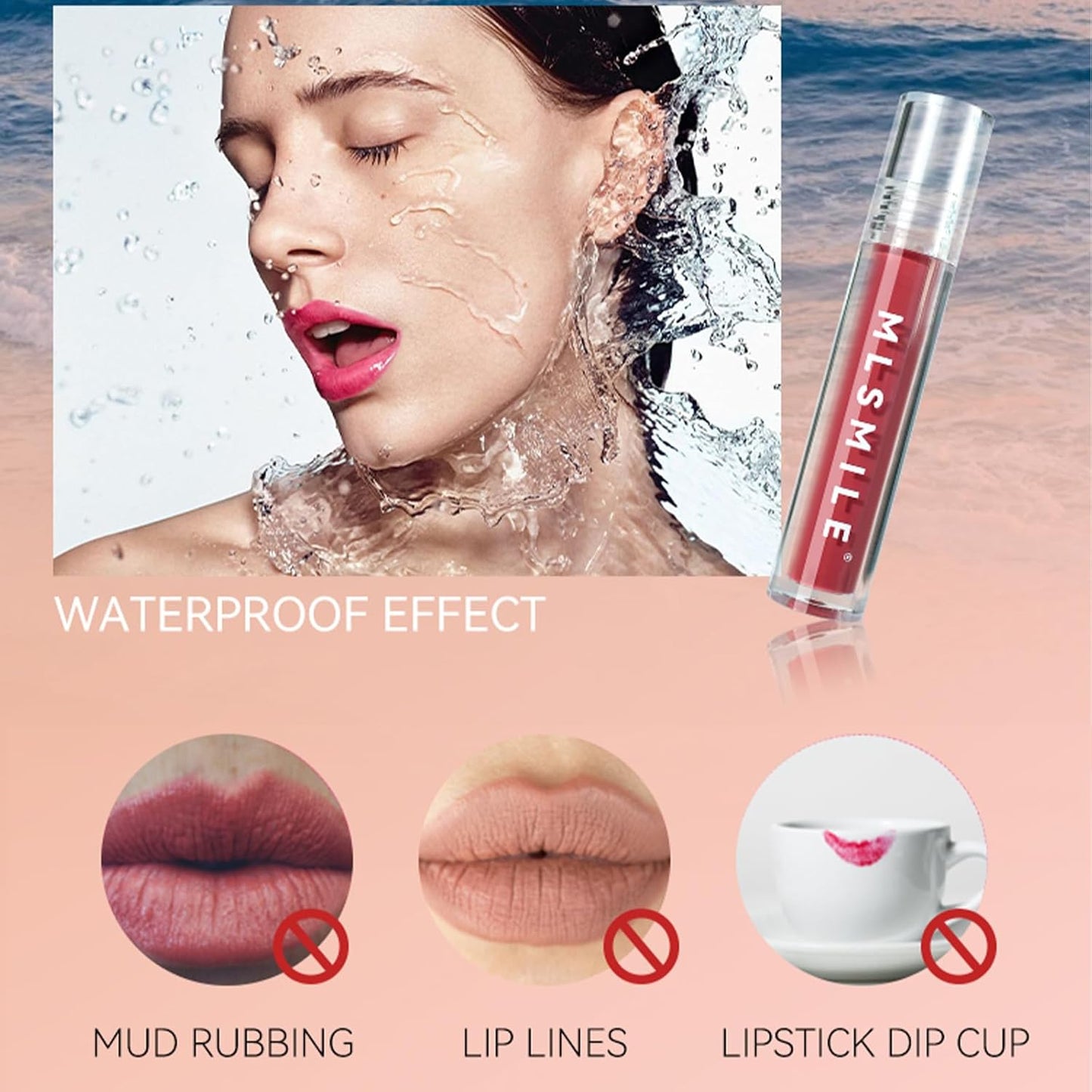 Glossy Lip Gloss Lip Stain Long Lasting Moisturizing Non-Stick Cup Lip Gloss, Shiny Glossy, High-Shine Lip Gloss Hydrating Glow Lip Gloss Smooth Moisturize Lip Glaze Vegan Tinted Lipstick Makeup(05#)