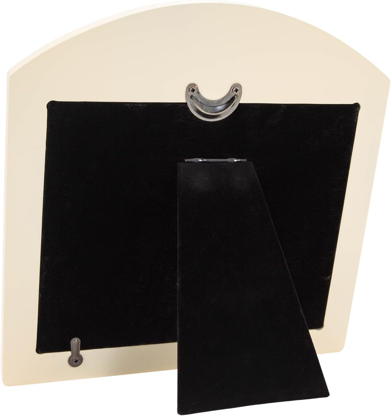 Contemporary 10 Years Together Then and Now Tin Anniversary Light Beige Frame with Double Silver Rings | Beautiful 10Th Anniversary Picture Frame