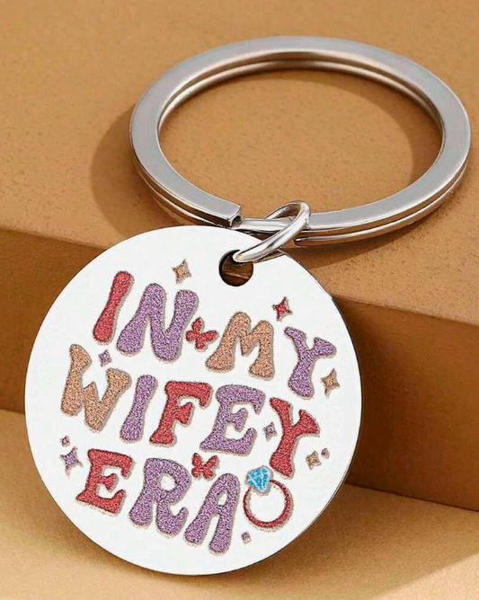 In My Wife Era Keychain - Bride with The A Game, A Bridal Boutique