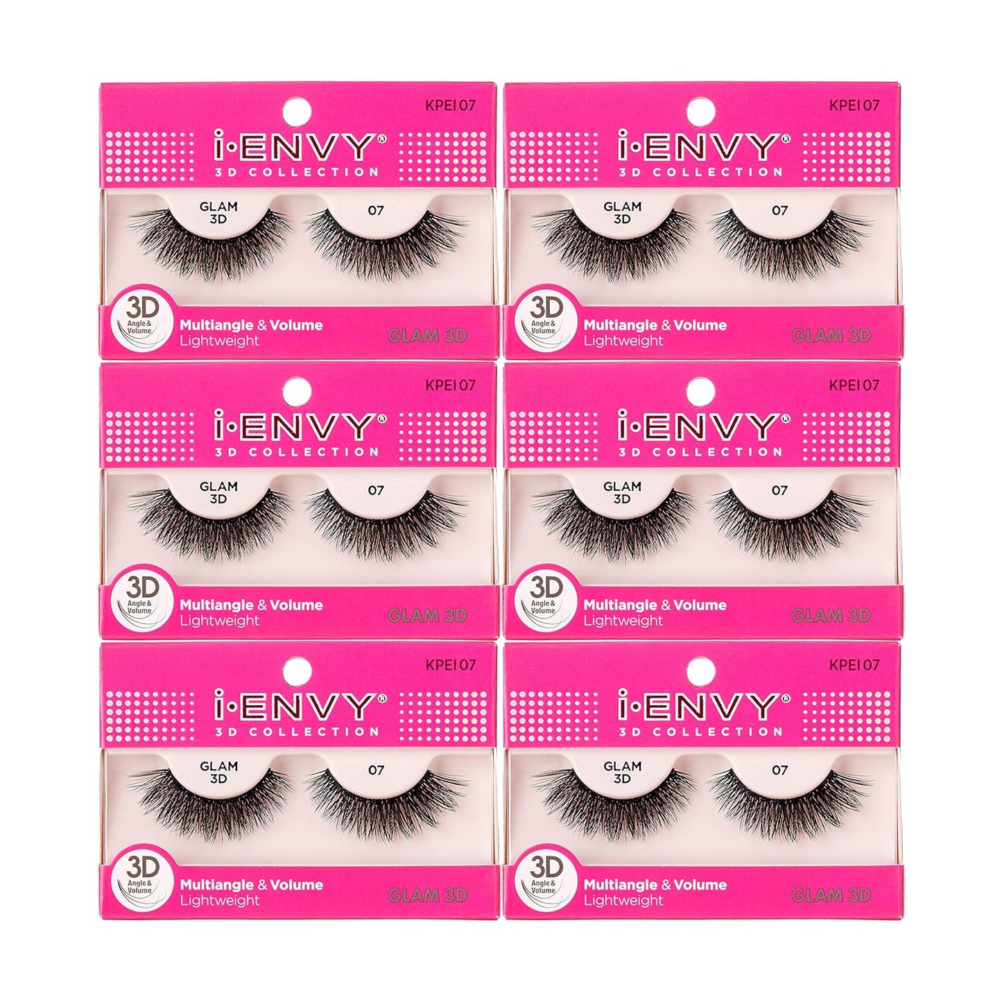 I-Envy 3D Glam Collection Multi-Angle & Volume (6 PACK, KPEI06)