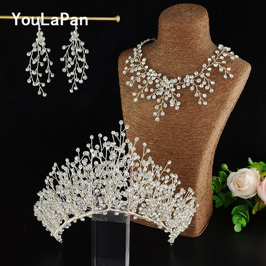 HP193 Bride Crown Bridal Tiara Wedding Hair Crown Bride Crown Bridal Wedding Hair Jewelry Princess Diadem Accessories