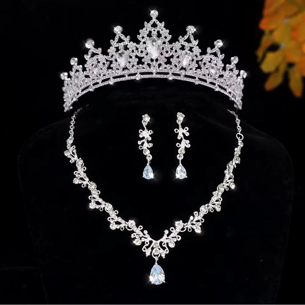 Elegant, High-End and Atmospheric Bridal Set, Headwear, Wedding Accessories, Birthday Crown and Women'S Hair Accessories