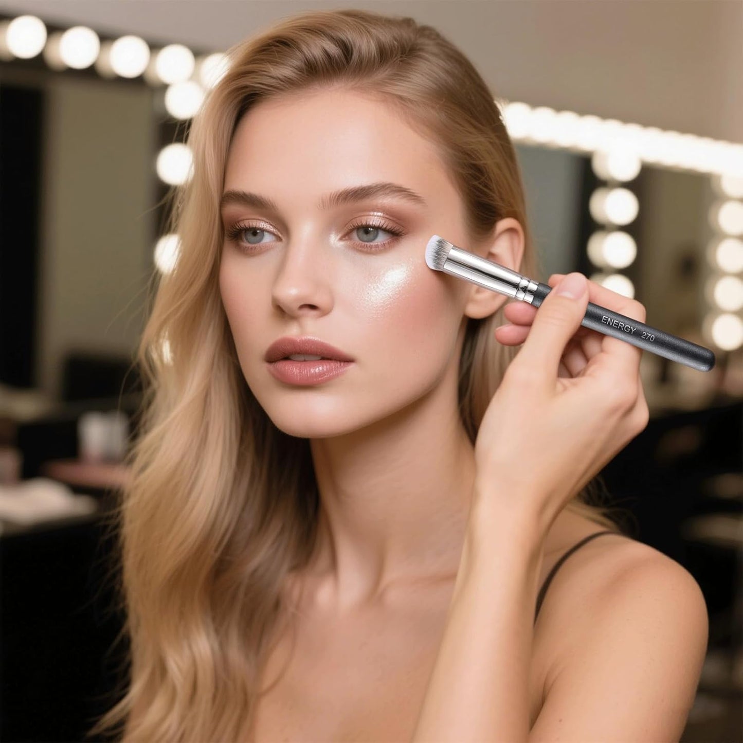 Foundation Brushes Set Professional under Eye Concealer Brushes Perfect for Blending Liquid Cream or Flawless Powder Cosmetics Buffing Stippling Concealer Premium Synthetic Bristles