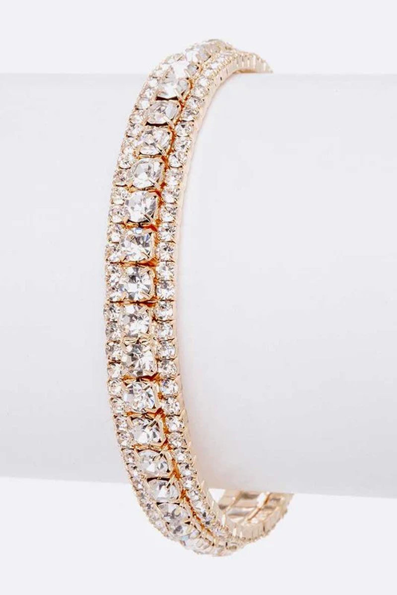 Rhinestone Bridal Cuff Bracelet