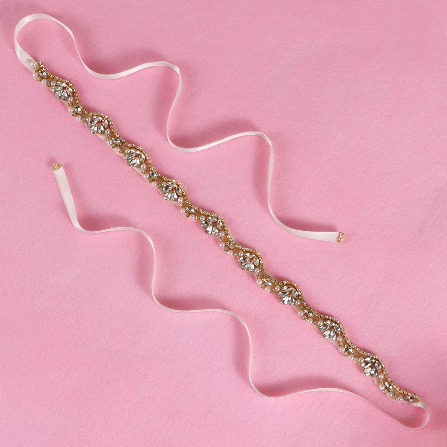 Handmade Rhinestone Wedding Belt Crystal Bridal Belt and Sashes for for Bridal Bridesmaid Gowns