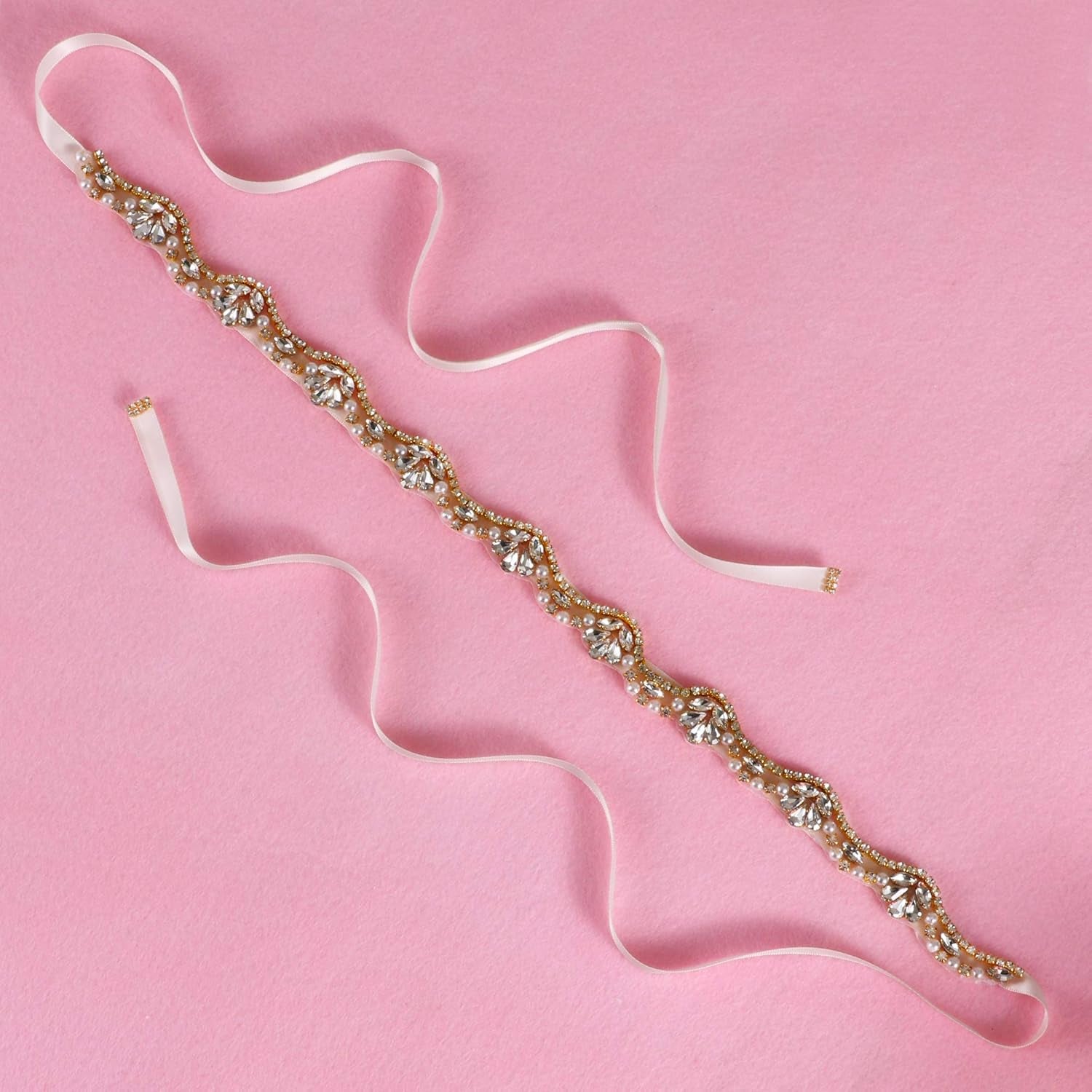 Handmade Rhinestone Wedding Belt Crystal Bridal Belt and Sashes for for Bridal Bridesmaid Gowns