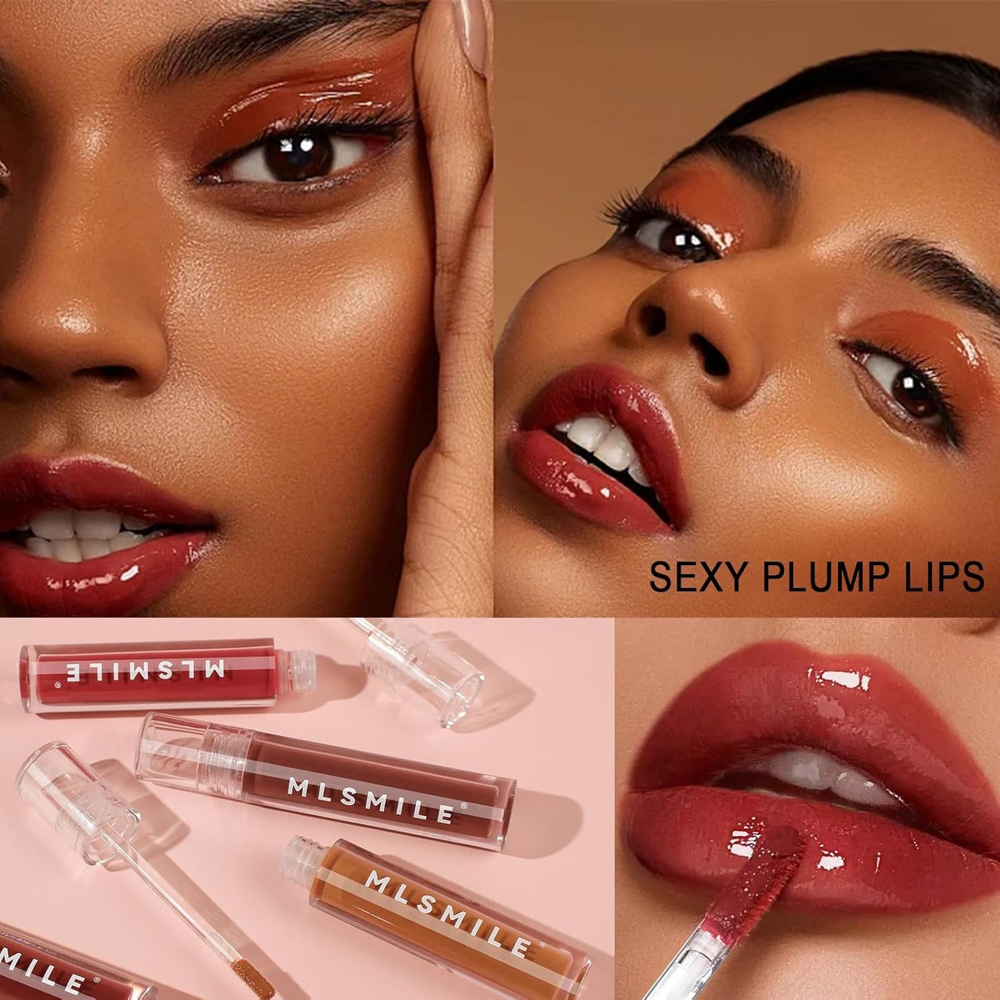 Glossy Lip Gloss Lip Stain Long Lasting Moisturizing Non-Stick Cup Lip Gloss, Shiny Glossy, High-Shine Lip Gloss Hydrating Glow Lip Gloss Smooth Moisturize Lip Glaze Vegan Tinted Lipstick Makeup(05#)