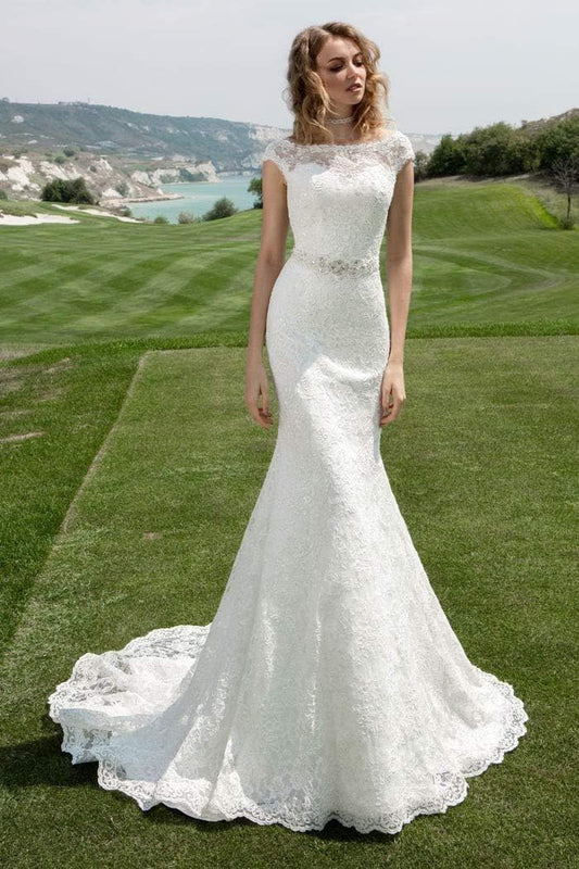 Beach Wedding Dresses for Bride 2025 Long Sleeve Lace Boho Bridal Gowns for Women WDW001