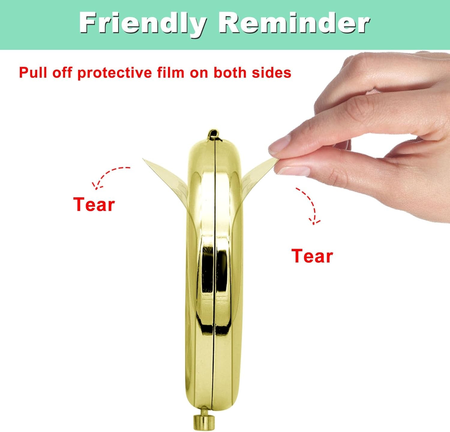 Bridesmaid Gifts Compact Makeup Mirror Wedding Gift for Maid of Honor Sister Gift Bachelorette Party Gift Bridal Party Gifts Bridal Shower Gift Pocket Makeup Mirror Wedding Day Thank You Gift (Gold)