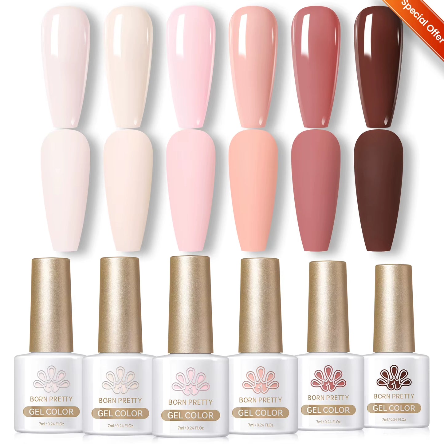 6PCS Pink Ocean Cat Magnetic Nail Gel Polish Set - Holographic Jelly Manicure Kit for Salon-Quality Art