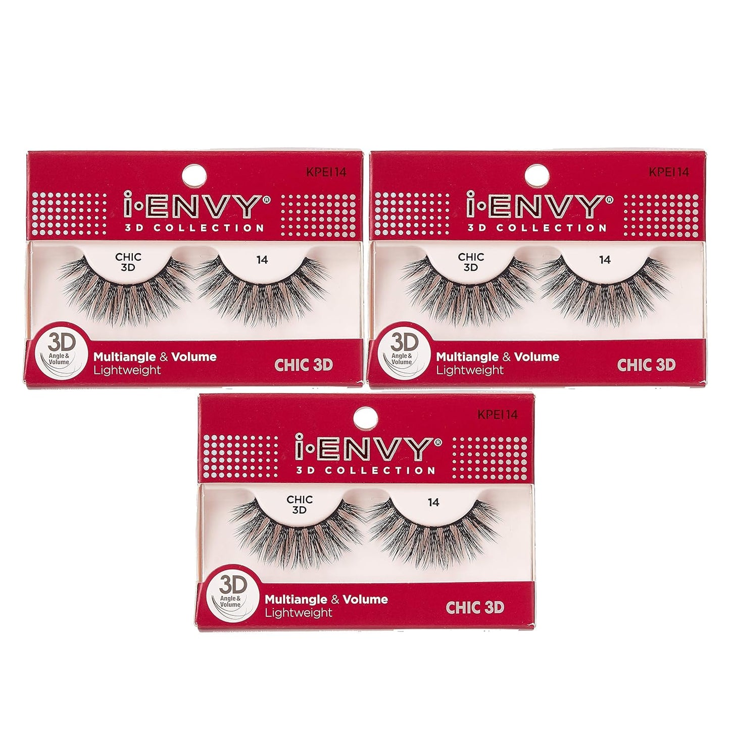 I-Envy 3D Glam Collection Multi-Angle & Volume (6 PACK, KPEI06)